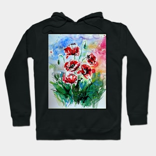 Five poppies Hoodie